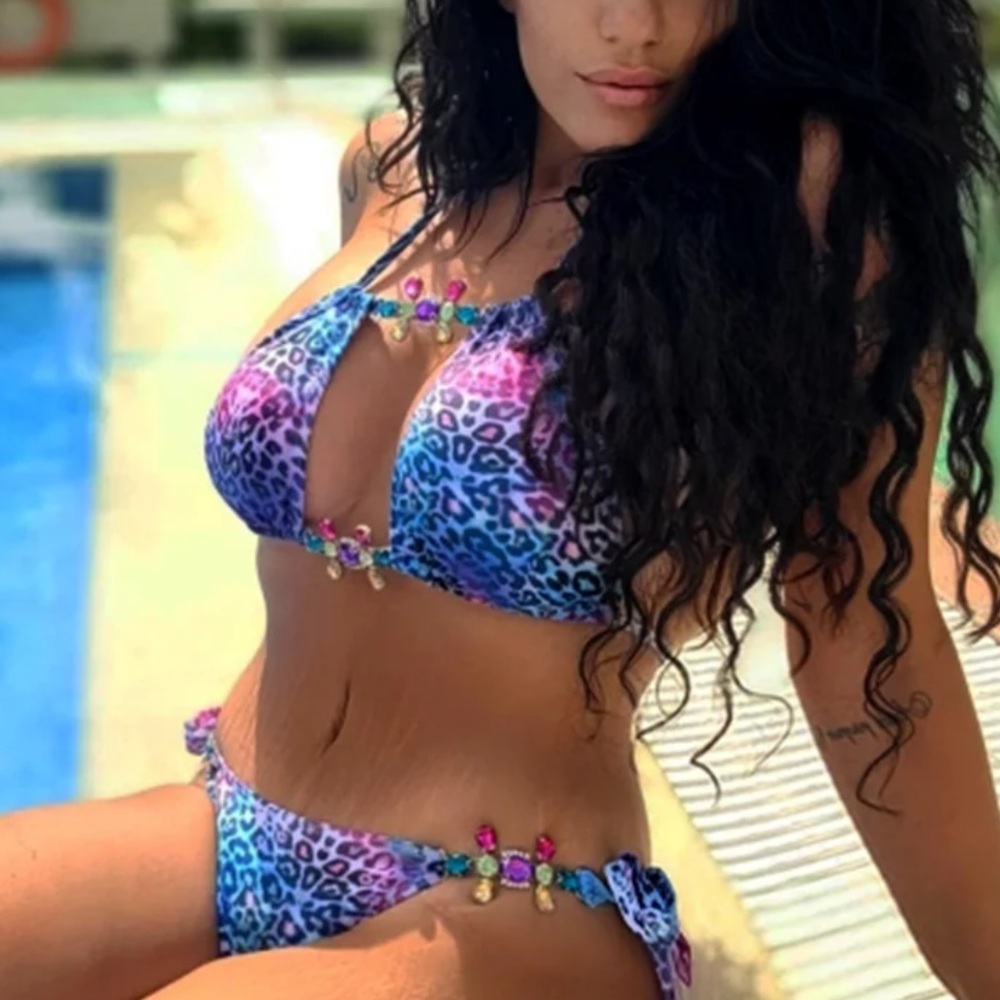 Two Piece Leopard Print Bikini - image 2